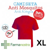 Camiseta antimosquitos stingbye camiseta manga corta  | talla xl | color rojo